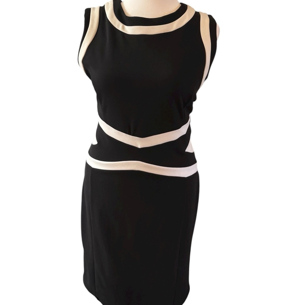 Elegant Black and White Women's Dress